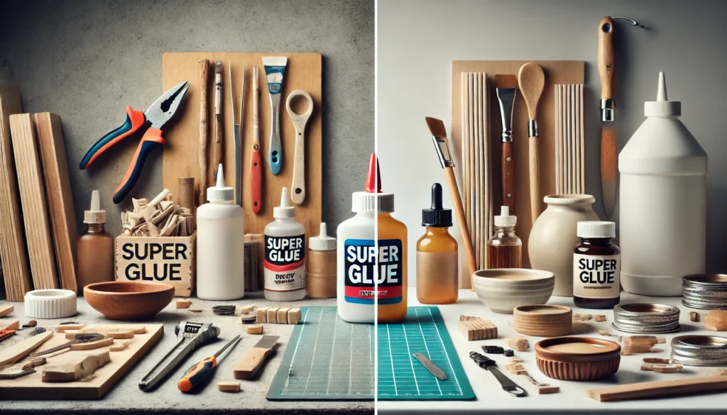 Gluing vs Glueing