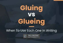 Gluing vs Glueing: Which Spelling Is Correct? Gluing vs Glueing