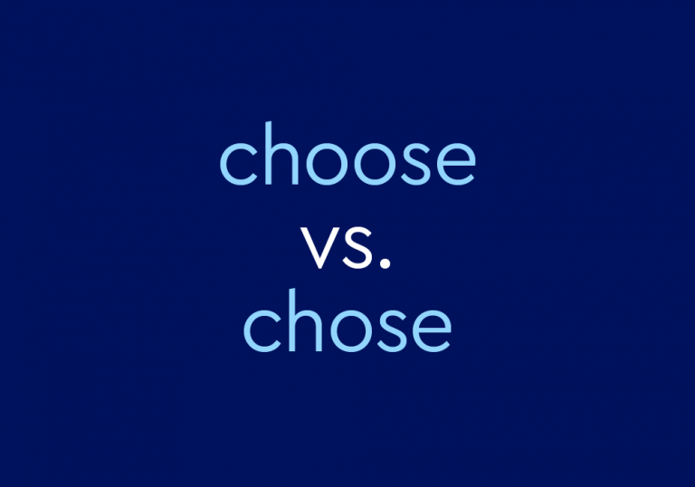 Choosing vs Chosing
