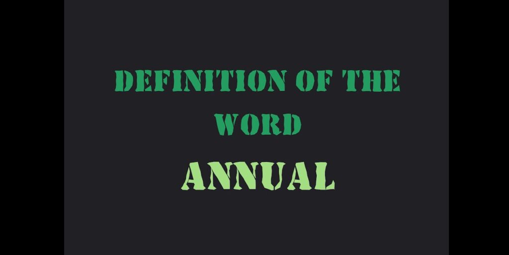Anual or Annual