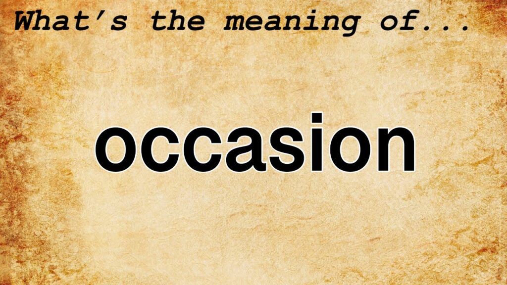 Occasion or Ocassion