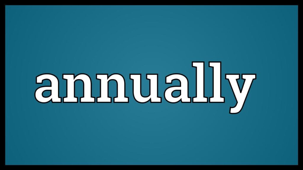 Annual vs Yearly vs Every Year